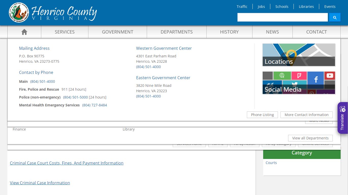 Criminal Cases in Circuit Court - Henrico County, Virginia